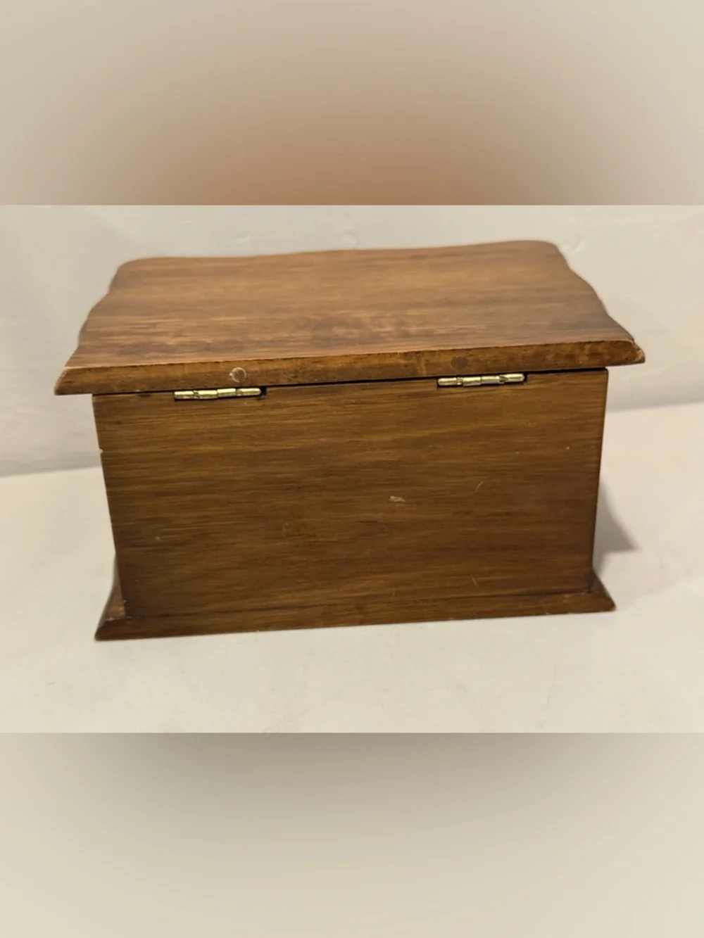 Vintage Avon Decorators Jewelry Chest 1978 Wood w/ Drawer &‎ Velvet Lining